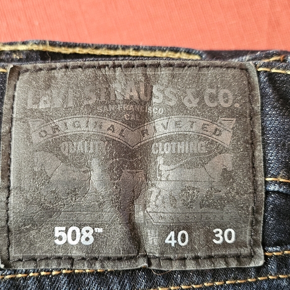 Levi's 508 Regular Taper Fit Jeans, Size 40 x 30, Dk Blue color - Picture 4 of 4
